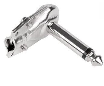 Ficha Jack 6,3mm Macho 90º Mono