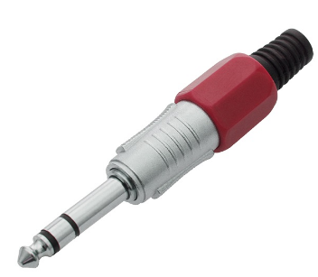 Ficha Jack 6,3mm Macho Stereo