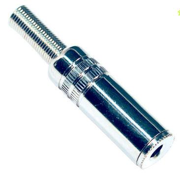 Ficha Jack Metálica 2,5mm Fêmea Mono