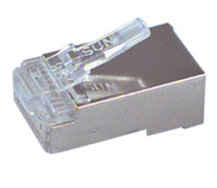 Ficha Telefone-Rede RJ45 CAT5 (Blindada)