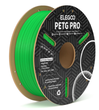 Filamento de Impressão 3D PETG Pro 1,75mm 1Kg (Verde) - ELEGOO
