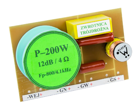 Filtro Crossover 3 Vias 4ohm 200W