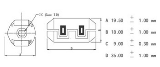 Filtro p/ Cabo Ø9.0mm