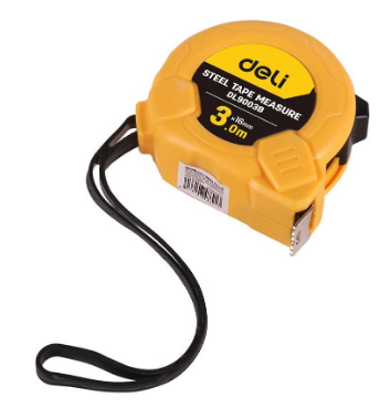 Fita Métrica de Aço 3m/16mm (Amarelo) - DELI