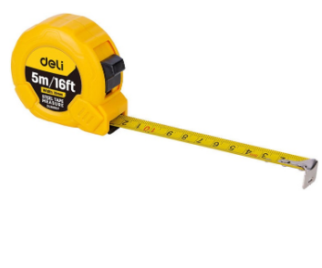 Fita Métrica de Aço 5m/19mm (Amarelo) - DELI