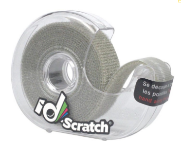 Fita de Velcro 2m x 2cm (Cinzento) - ID-SCRATCH