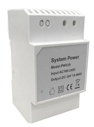 Fonte de Alimentação p/ Calha DIN 24VDC p/ Videoporteiro 2 Fios ES0522 - DAXIS