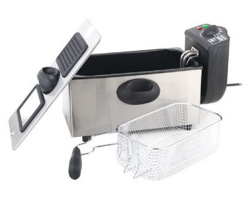 Fritadeira Elétrica 3L 2000W (Inox) - MUVIP