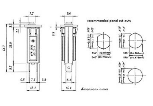 Fusivel Automático 6A 250VAC