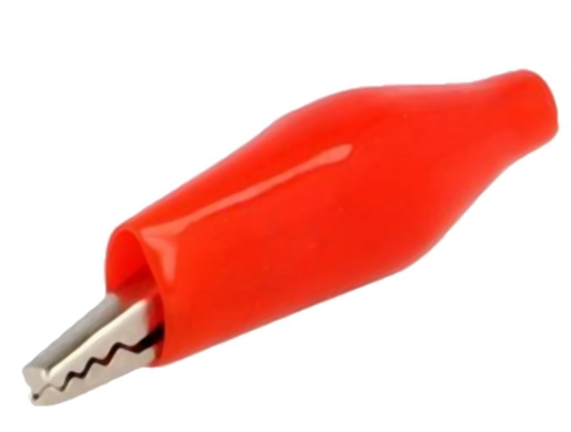 Garra Crocodilo Pequena Vermelha (40mm)