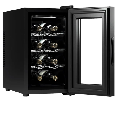 Garrafeira 8 Garrafa(s) Bolero GrandSommelier 830 CoolCrystal (Preto) - CECOTEC