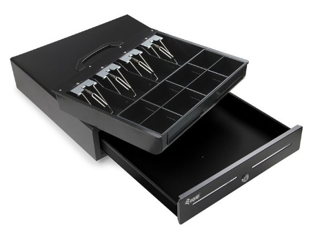Gaveta de Dinheiro Manual 42cm RJ11 (Preto) - EQUIP