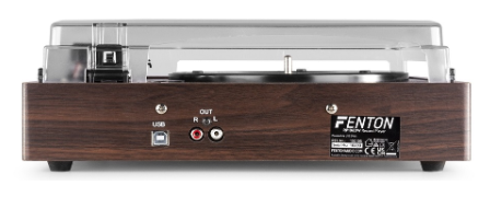 Gira Discos 33/45 RPM c/ Colunas (RP106DW) Madeira Escura - FENTON