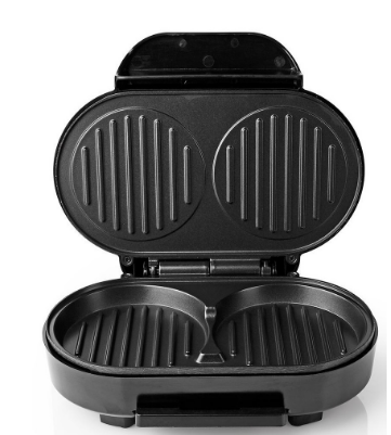 Grelhador de Hamburgueres 1000W (2 Grelhas) - NEDIS