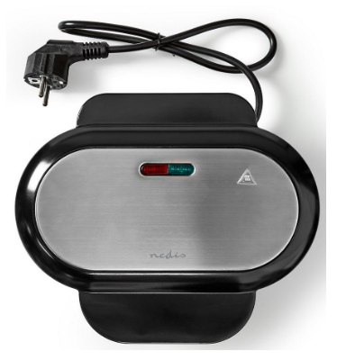 Grelhador de Hamburgueres 1000W (2 Grelhas) - NEDIS