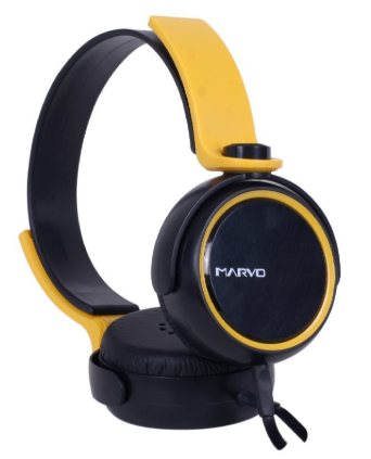 Headphones c/ Fios 3,5 mm (Amarelo) - MARVO