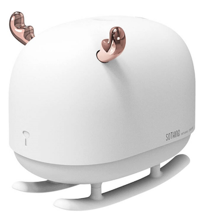 Humidificador 4W 260ml c/ Luz DSHJ-H-009 (Branco) - SOTHING