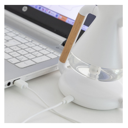 Humidificador Difusor de Aromas "3-EM-1" Misvolt c/ Carregador Qi Indução s/ Fios - INNOVAGOODS