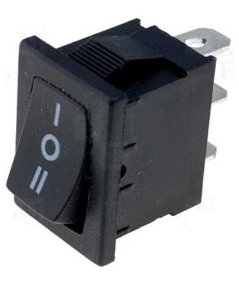 Interruptor Mini Unipolar SP3T ON-OFF-ON 3A