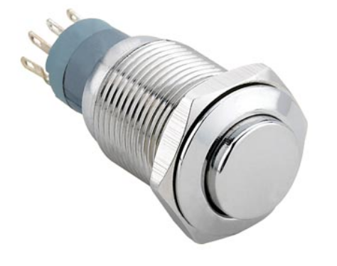 Interruptor Pulsador Metálico Alto SPDT 1NO 1NC