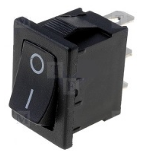 Interruptor SPDT Mini ON-OFF (3A/250VAC) - Preto