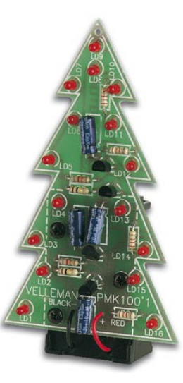 Kit Didático Árvore de Natal c/ LEDs - WHADDA