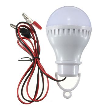 Lampada LED 12~85V AC/DC 12W Branco F. 6000K 320Lm c/ Cabo (1,50 mts)