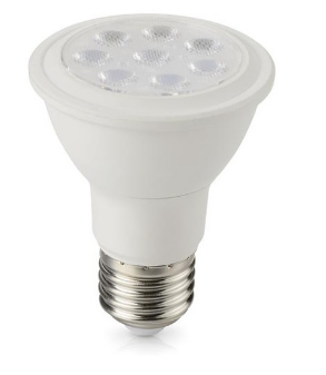 Lampada LED 220V E27 PAR20 8W Branco Q. 3000K 720Lm - Dimável