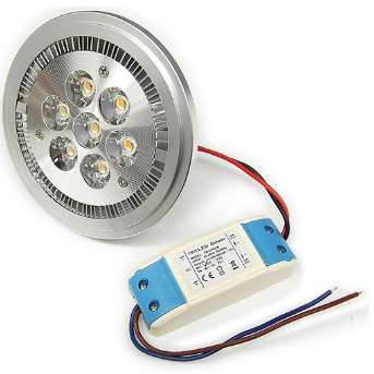 Lampada LED AR111 G53 Aluminio 220V 7x2W 3000K 700Lm