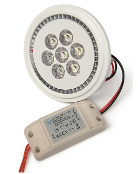 Lampada LED AR111 G53 Aluminio 220V 9x2W 3000K 900Lm