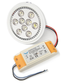 Lampada LED AR111 G53 Aluminio Branco 220V 7x2W 6000K 840Lm