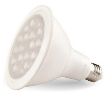 Lampada LED COB 220V E27 PAR38 16W Branco Q. 3000K 680Lm