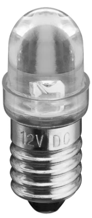 Lampada LED E10 12V AC/DC 6000K