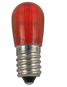 Lampada LED E14 12~18V (Vermelho) p/ Série Natal