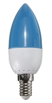 Lampada LED E14 220V 2W 120Lm - Azul