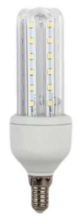 Lampada LED E14 3U 220V 7W Branco Q. 3000K 595Lm