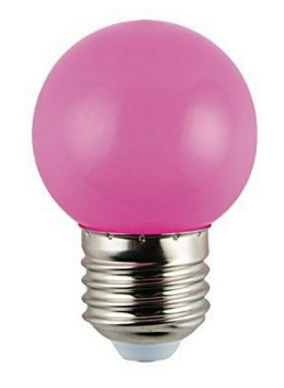 Lampada LED E27 B45 220V 1,5W 75Lm - Rosa