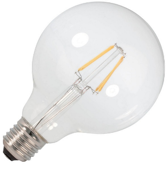 Lampada LED E27 G125 "Filamento" 220V 8W Branco Q. 3000K 800Lm
