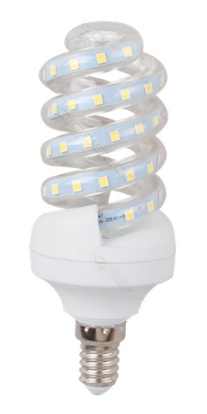 Lampada LED Espiral 220V E14 B5 7W Branco F. 6000K 360º