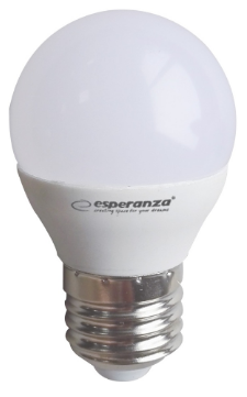 Lâmpada LED G45 E27 5W Branco Q. 3000K 470Lm - ESPERANZA