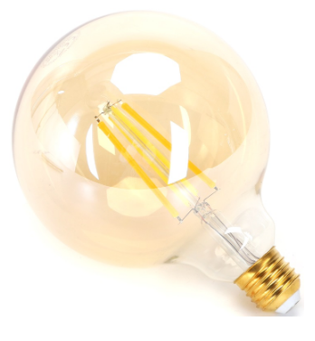 Lâmpada LED Inteligente E27 G125 Filamento Mesh Bluetooth 6W 2700K~6500K 806Lm (Âmbar)