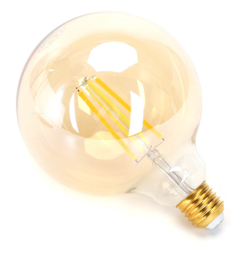 Lâmpada LED Inteligente E27 G125 Filamento Smart Wi-Fi 220V 6W 2700K ~ 6500K 806Lm (Âmbar)