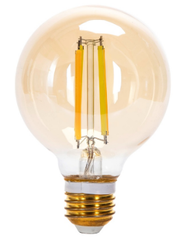 Lâmpada LED Inteligente E27 G80 Filamento Mesh Bluetooth 220V 6W 2700K~6500K 806Lm (Âmbar)