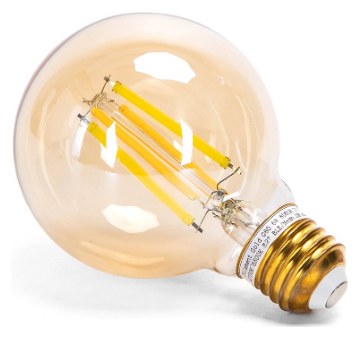 Lâmpada LED Inteligente E27 G80 Filamento Mesh Bluetooth 220V 6W 2700K~6500K 806Lm (Âmbar)