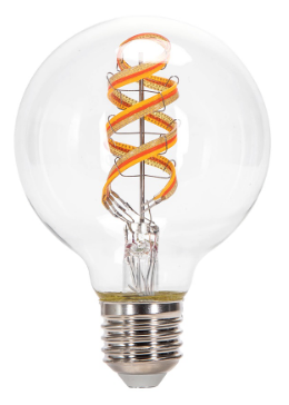 Lâmpada LED Inteligente E27 G80 Filamento Mesh Bluetooth 4,9W 2700K 470Lm (Transparente)