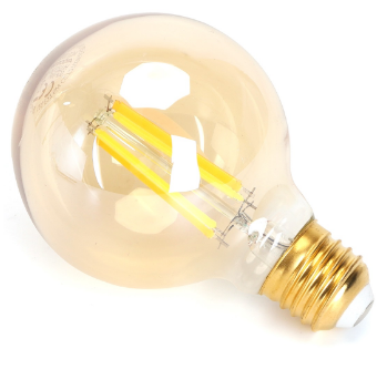 Lâmpada LED Inteligente E27 G80 Filamento Smart Wi-Fi 220V 6W 2700K~6500K 806Lm (Âmbar)