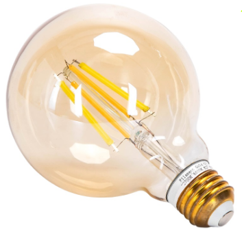 Lâmpada LED Inteligente E27 G95 Filamento Mesh Bluetooth 220V 6W 2700K~6500K 806Lm (Âmbar)
