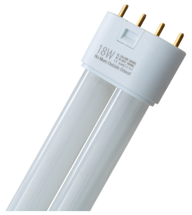 Lampada LED PL-L 2G11 4 Pinos LED 220V 18W 6000K 1800Lm