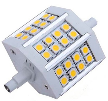 Lampada LED R7s 78mm 220V 5W Branco Q. 3000K 420Lm 160º