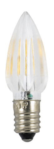 Lampada LED (tipo Vela) E10 24V Branco Q. 3000K